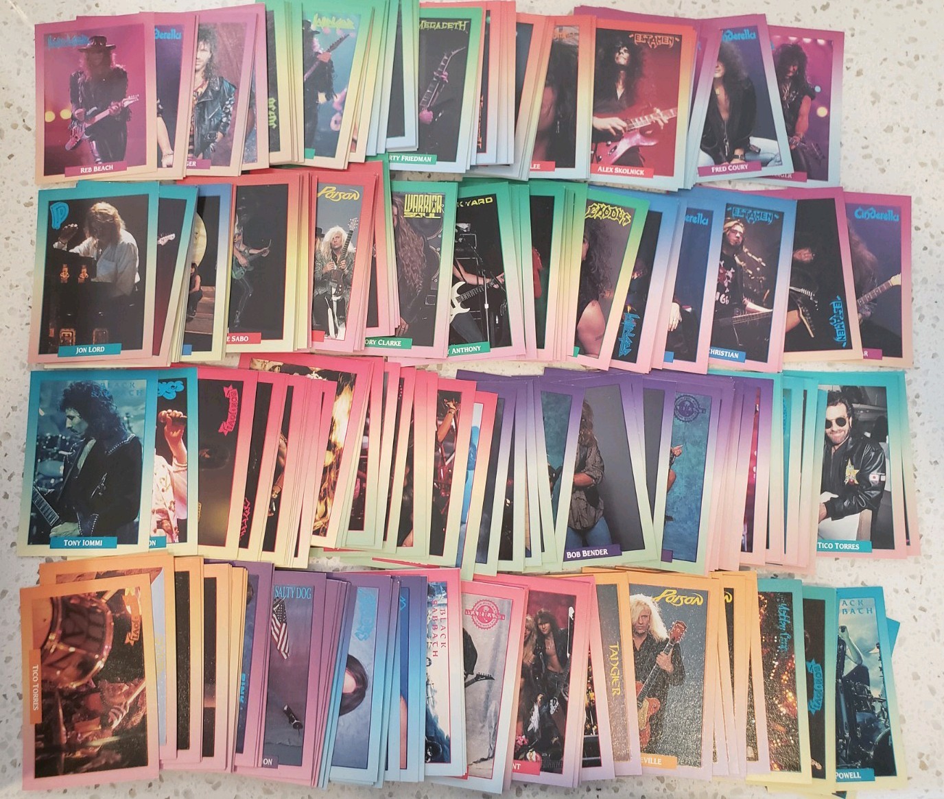 Rockcards Brockum 1991, Full Set of 288 Cards + 16 stickers Rockcards Brockum 1991, Full Set of 288 Cards + 16 stickers