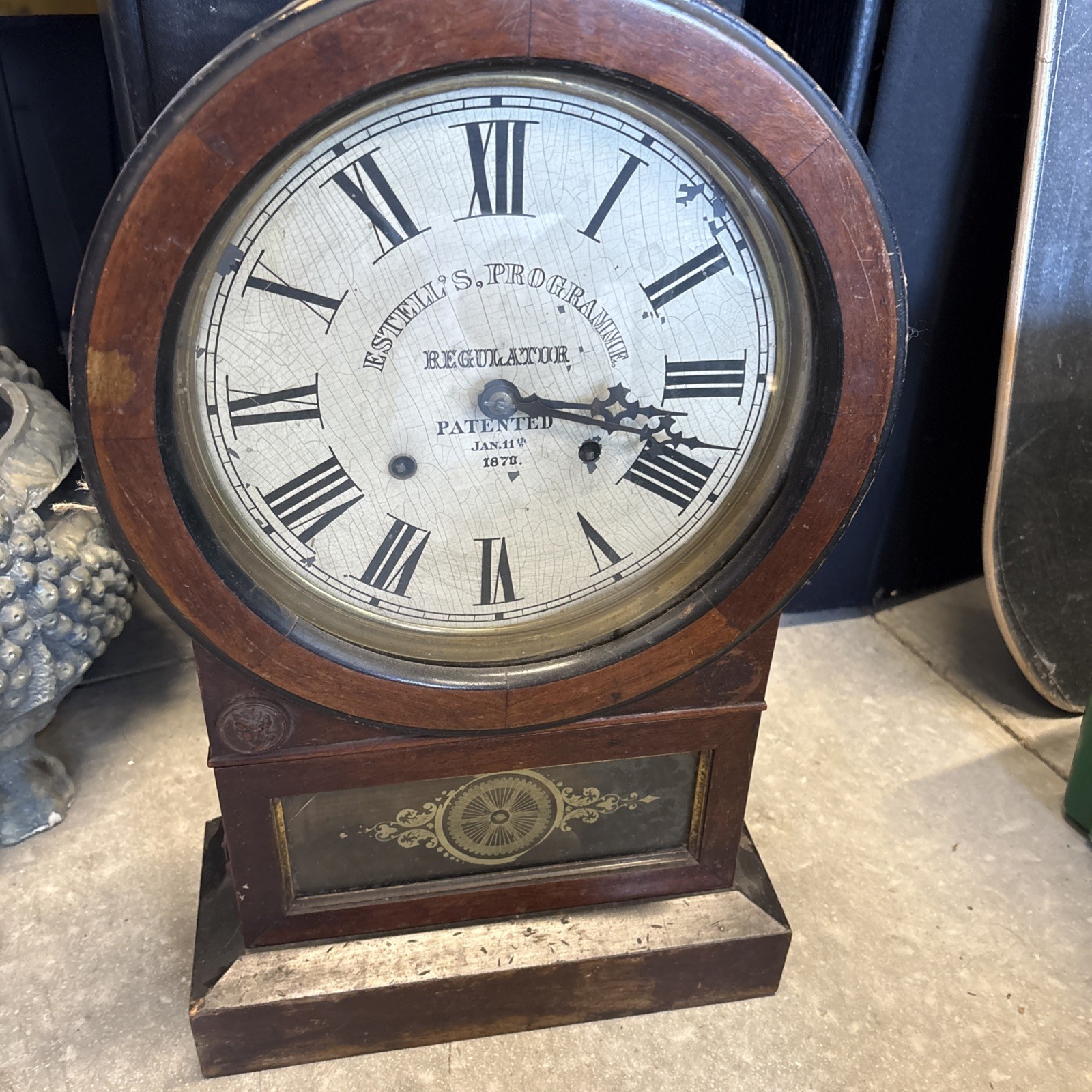 Rare Antique Estell’s Programme Regulator Clock Parts Jerome GREAT SHAPE WORKING Rare Antique Estell’s Programme Regulator Clock Parts Jerome GREAT SHAPE WORKING