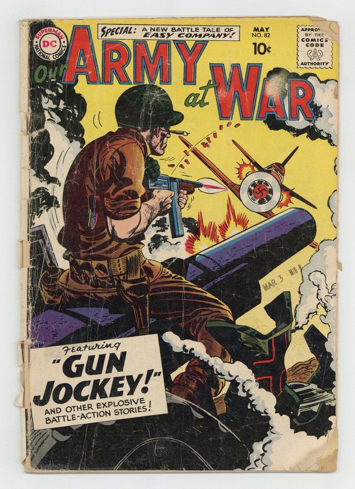 Our Army at War #82 FR/GD 1.5 1959 Pre #83 app. of character named Sgt. Rock