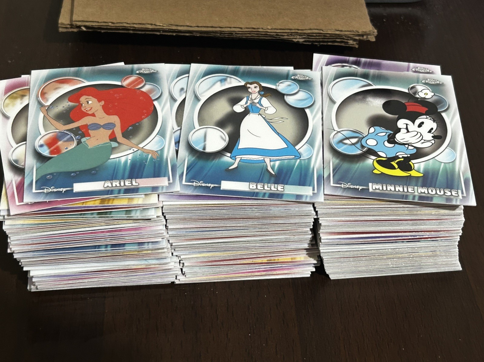 2026 Disney Topps Chrome Bulk Lot 1000+  Base Refractors Raywave Inserts