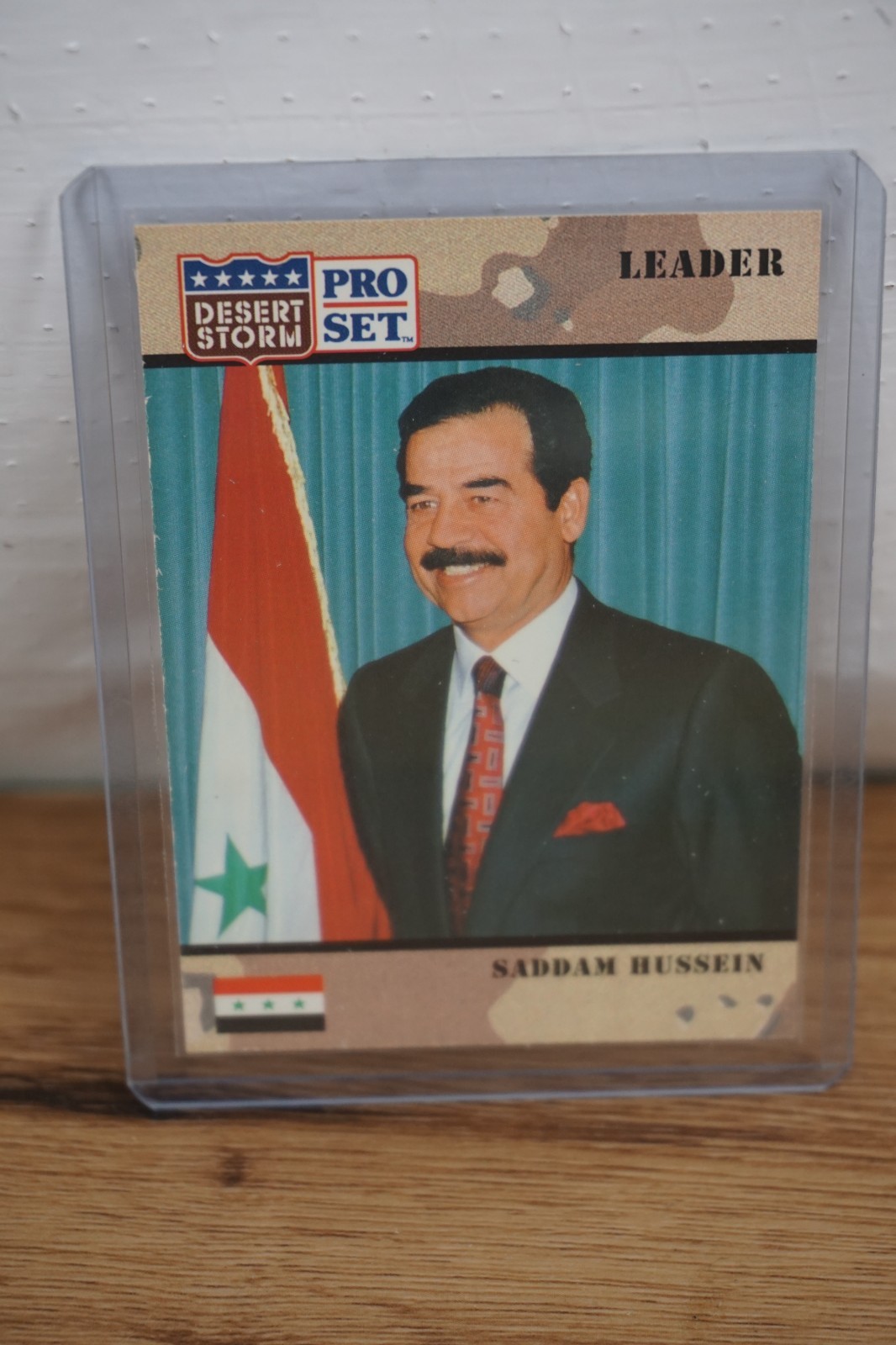 1991 Pro set Desert Storm SADDAM HUSSEIN ROOKIE CARD #69 1991 Pro set Desert Storm SADDAM HUSSEIN ROOKIE CARD #69