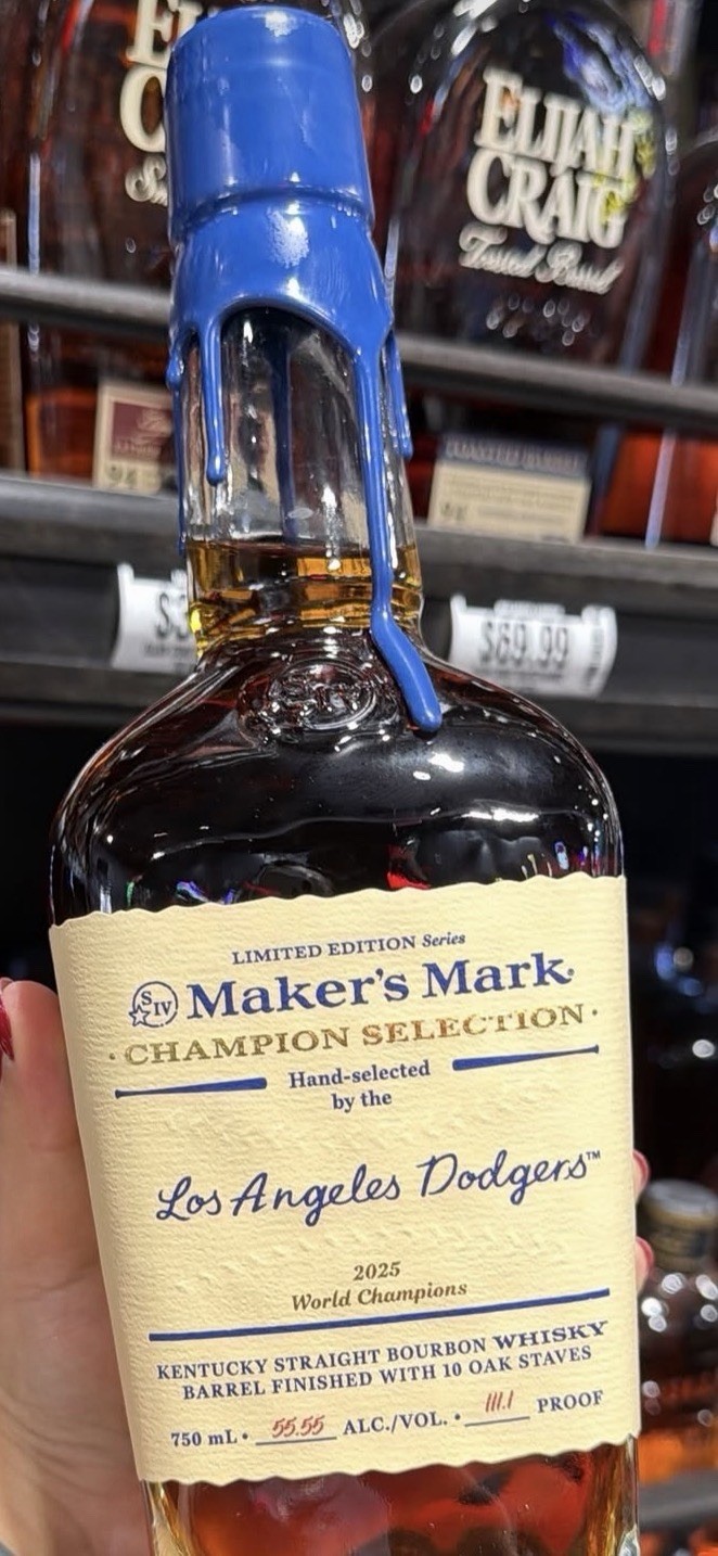 Maker's Mark Champion Selection LA Dodgers 2025 World Champions 750 mL Empty Btl Maker's Mark Champion Selection LA Dodgers 2025 World Champions 750 mL Empty Btl