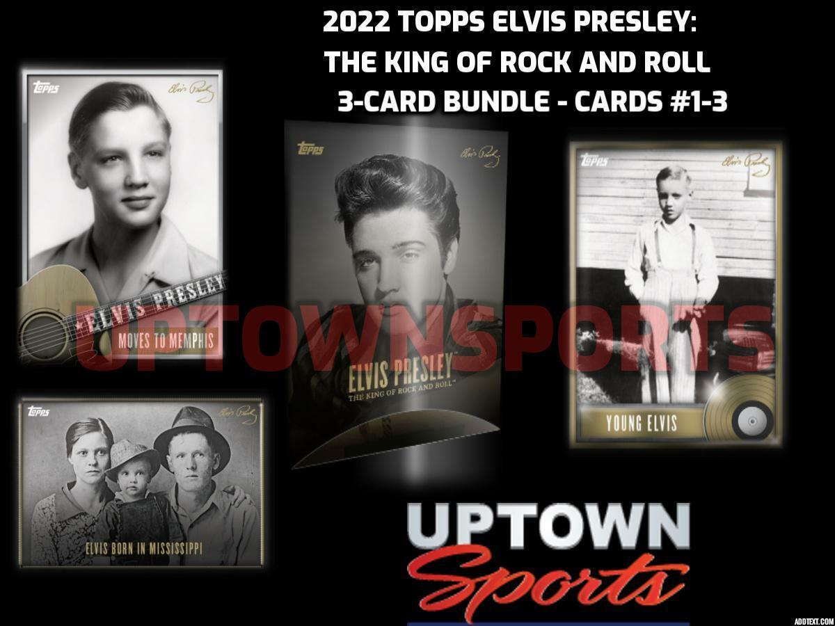 🎸Elvis Presley: The King of Rock and Roll  and Roll 3-Card Bundle - Cards #1-3