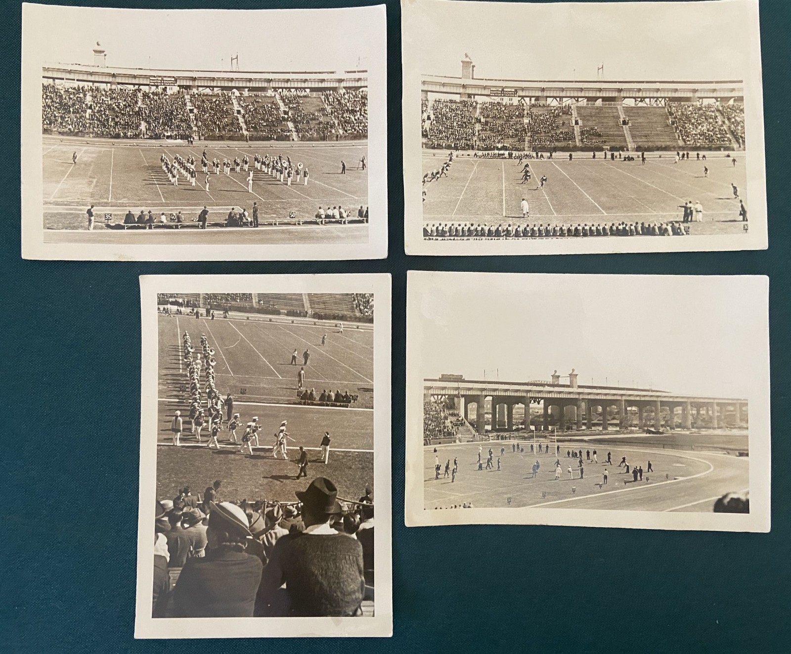 4 Snapshot Photos Manhattan Field NY Football Game Marching Band Bonaventure?