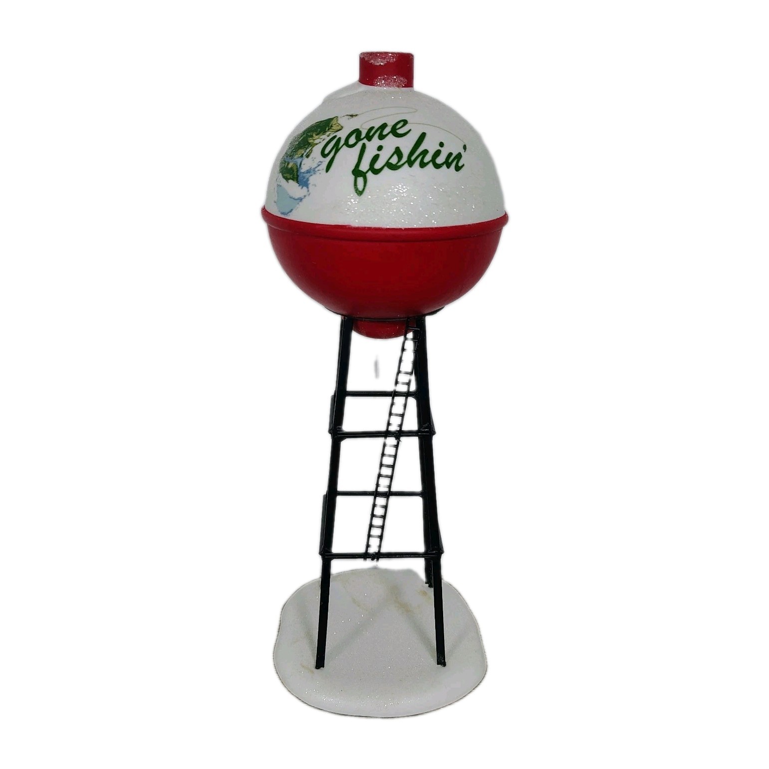 Department 56 Original Outdoor Village Gone Fishing Water Tower Rare Fast Ship Department 56 Original Outdoor Village Gone Fishing Water Tower Rare Fast Ship