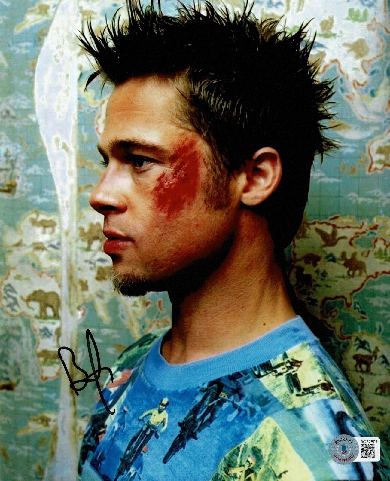 Brad Pitt Signed 10X8 Photo Fight Club TPA BAS COA (7552)