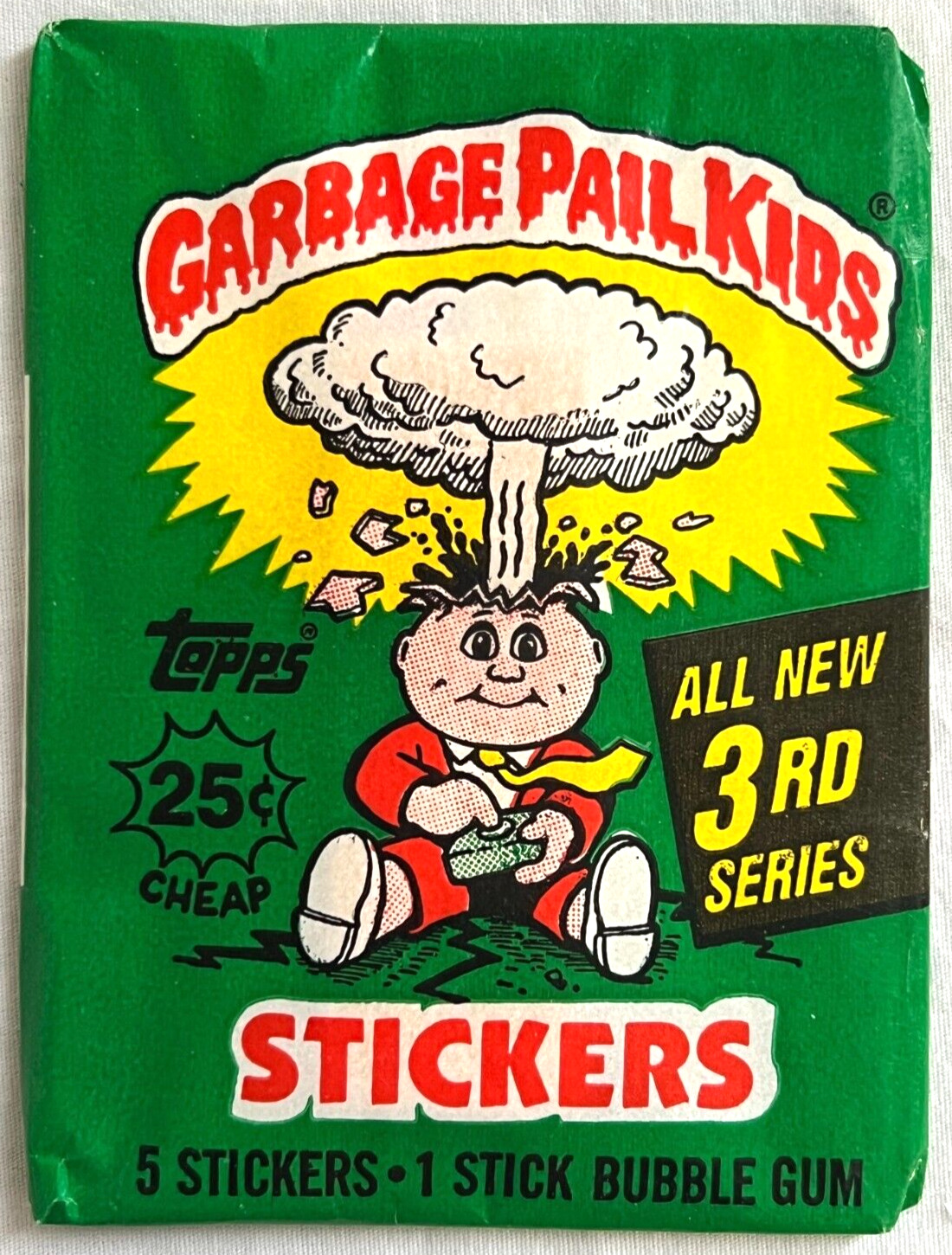 1986 Topps Garbage Pail Kids Original 3rd Series 3 OS3 Card Wax Pack GPK Sealed