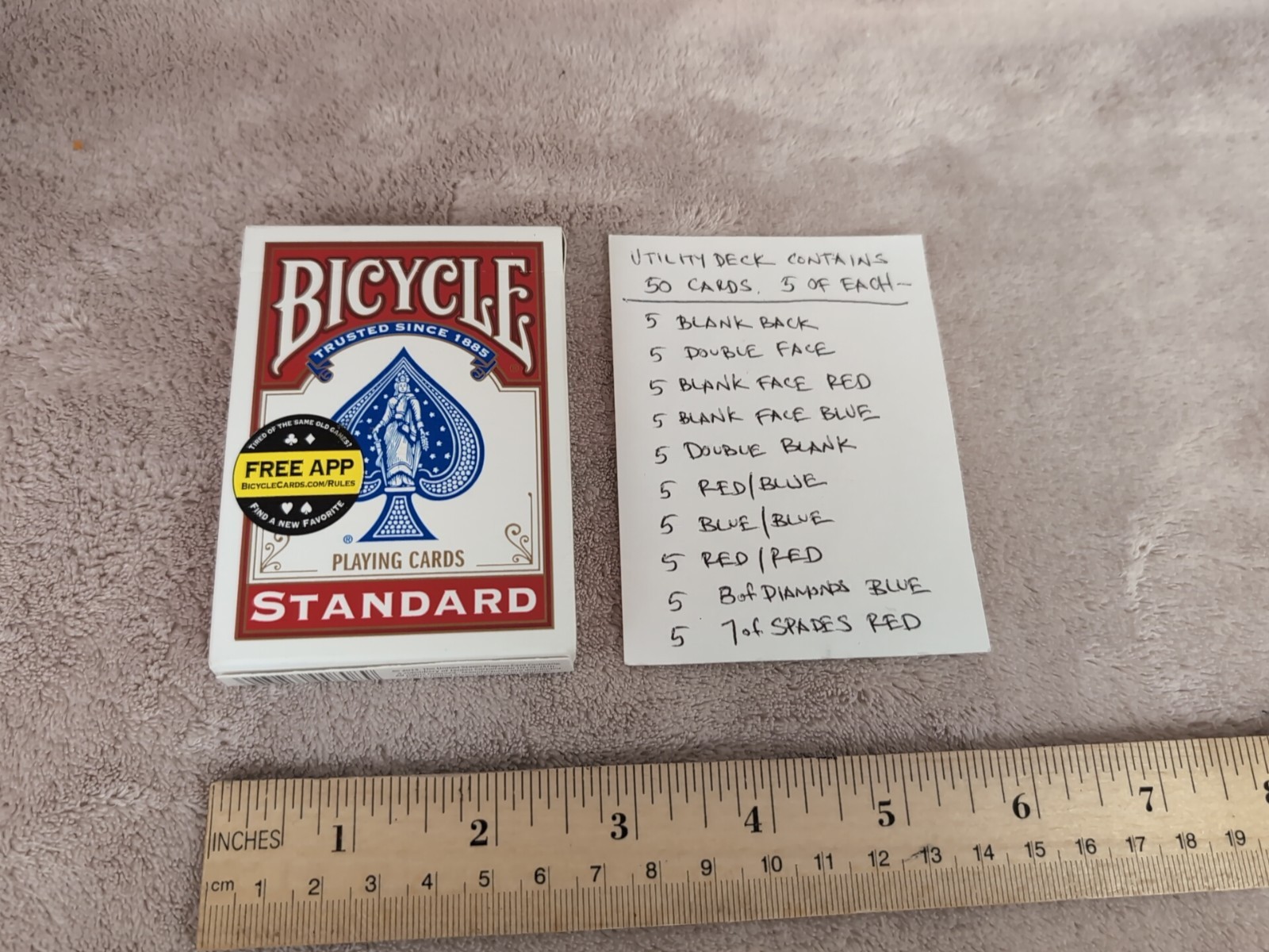 Bicycle UTILITY DECK Mix Of Gimmicks Magic Card Trick Deck NEW Bicycle UTILITY DECK Mix Of Gimmicks Magic Card Trick Deck NEW