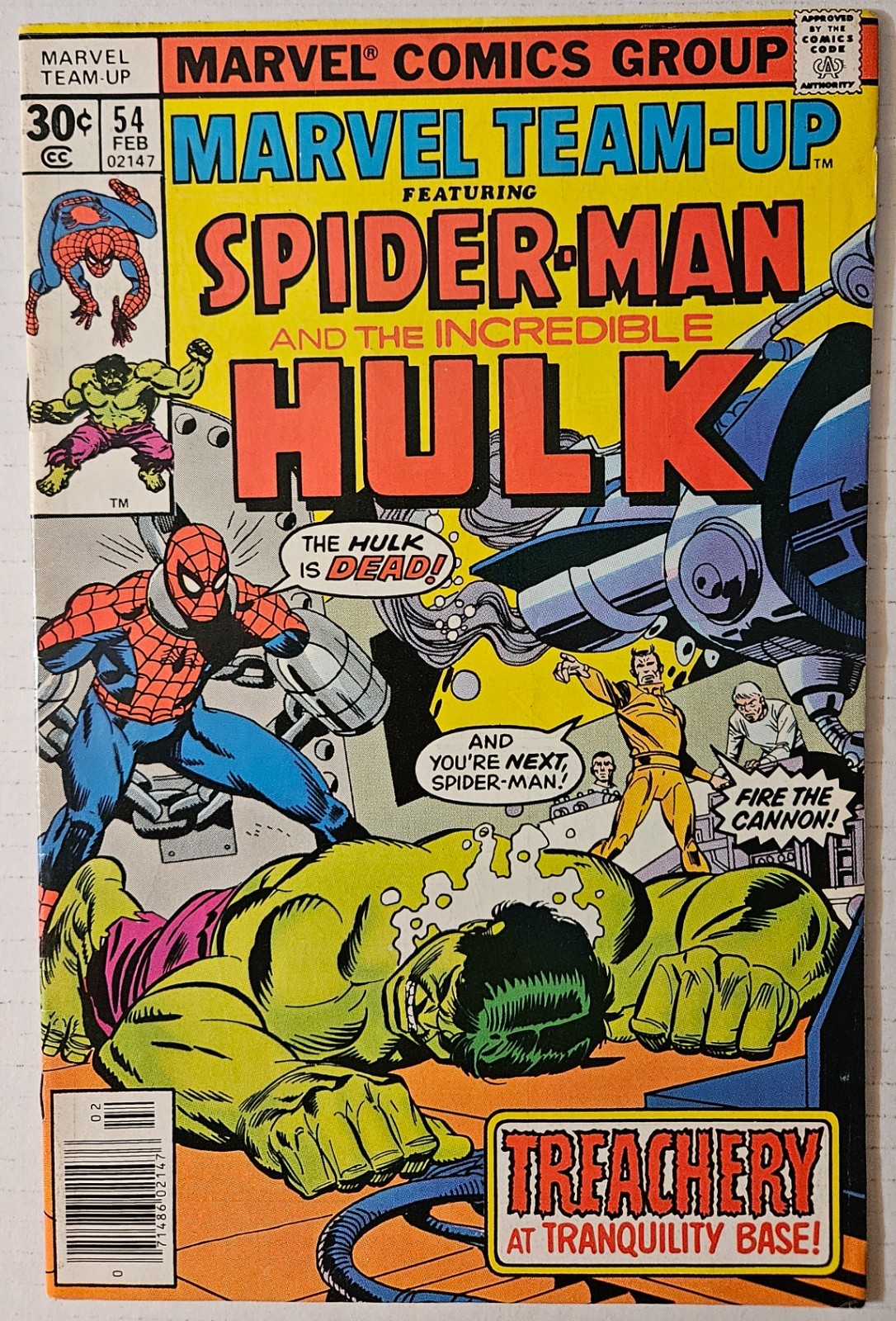 Marvel Team-Up #54, Marvel Comics, 1976. VF. Marvel Team-Up #54, Marvel Comics, 1976. VF.