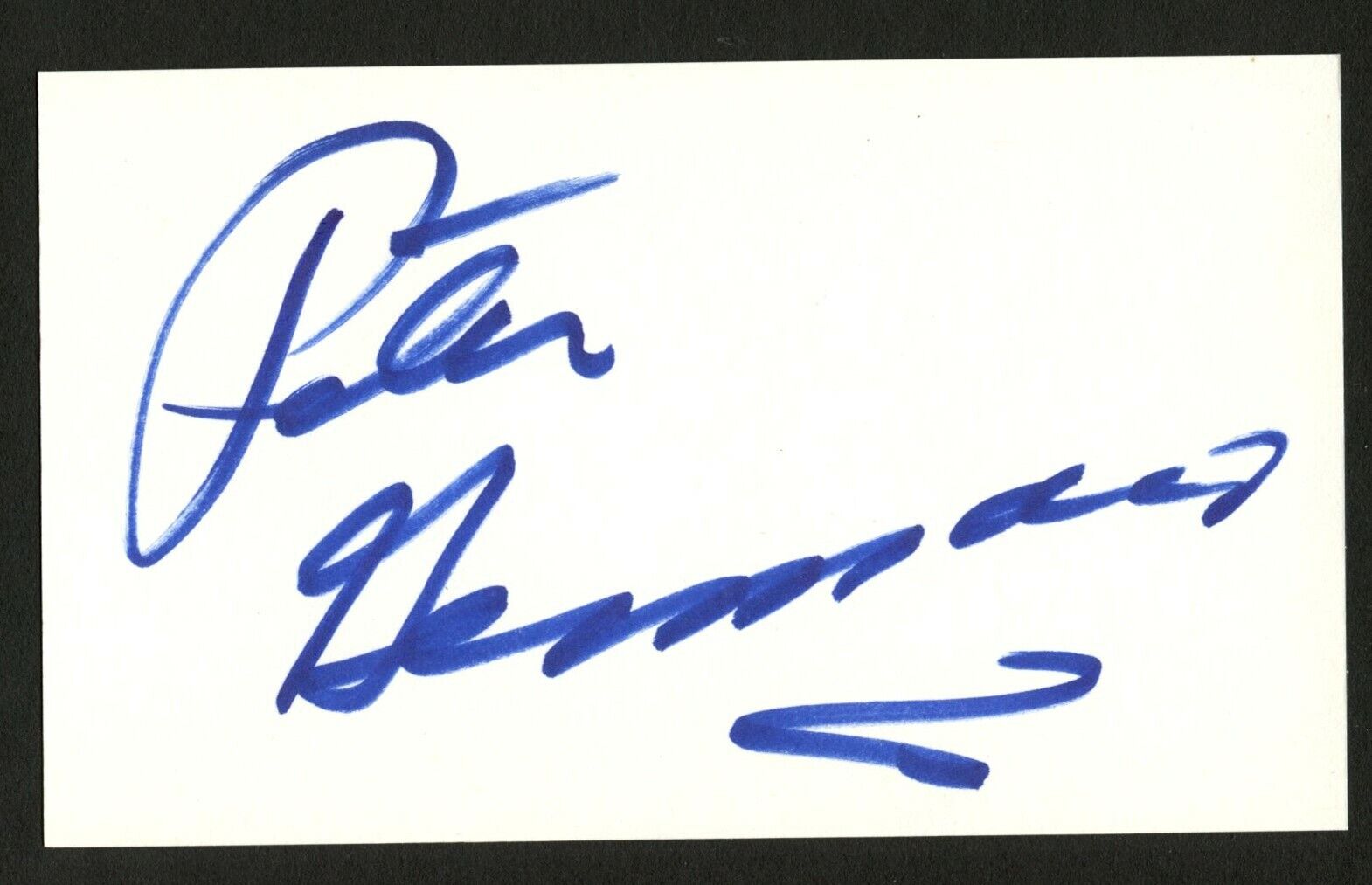 Peter Gennaro d.2000 signed autograph auto 3x5 index card Fiorello C237