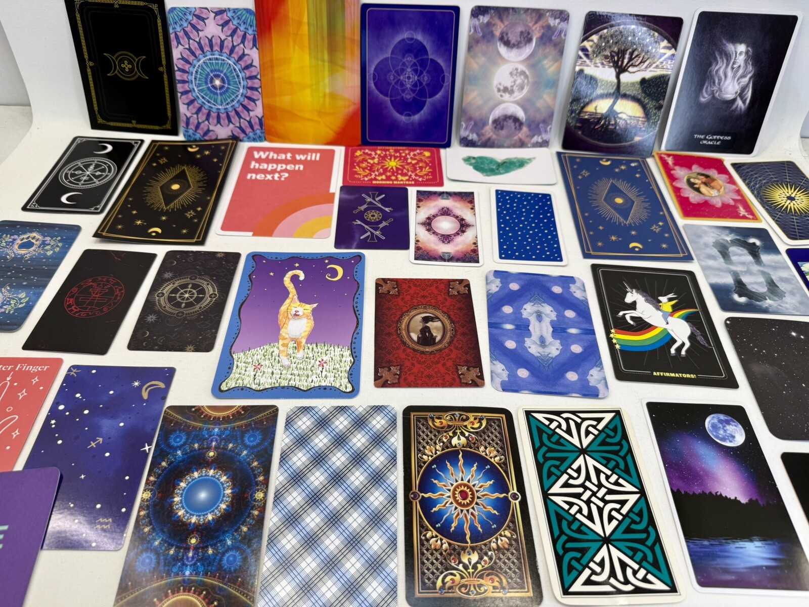 Mixed Lot: 25 Single Swap Cards: Tarot, Oracle, Mindful Meditation, Occult