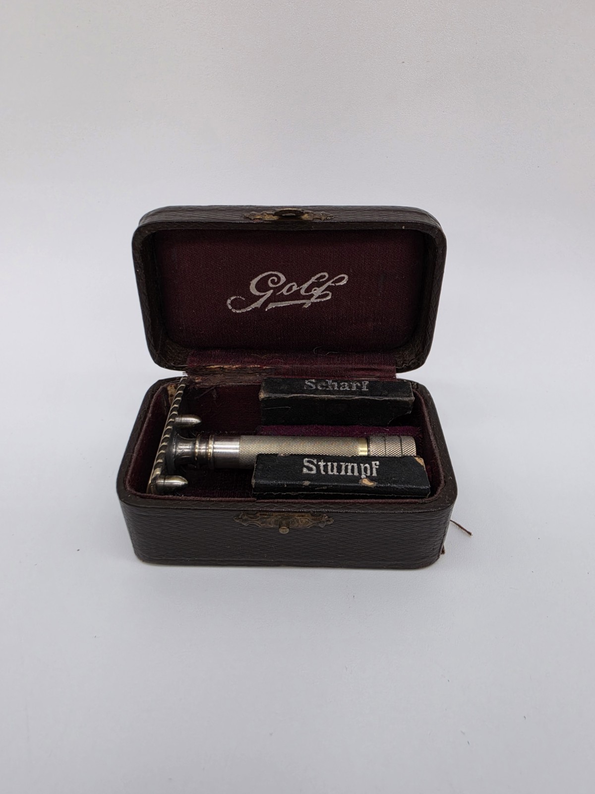 Vintage German Made DE Safety Razor Gillette Double Ring Clone By GOLF Vintage German Made DE Safety Razor Gillette Double Ring Clone By GOLF