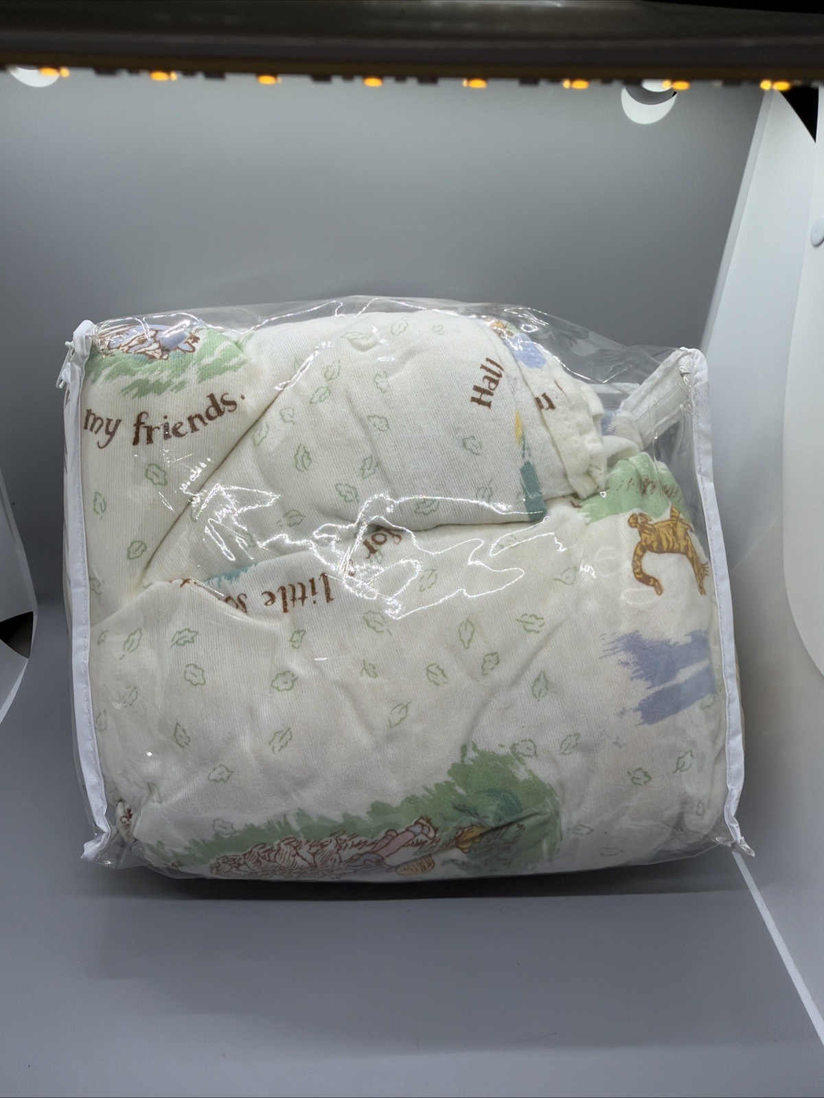 NOS CLASSIC Winnie Pooh twin Sheet Set Friendship 100% cotton Vintage Disney