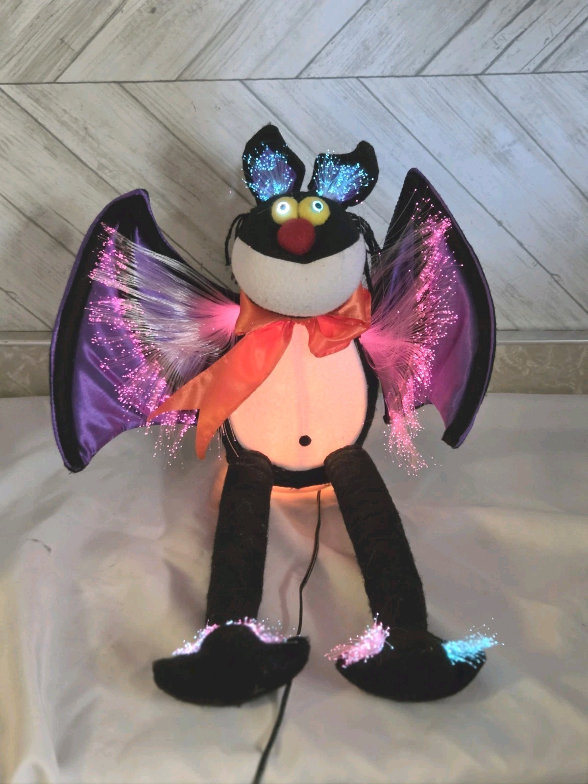Vintage 1998 Ganz Vampire Bat DIY Project Halloween Lights Up Unique Decor NICE