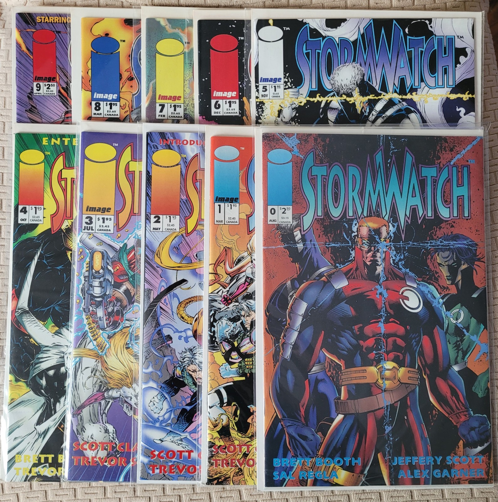 STORMWATCH Vol. 1 #0 - 9 (Lot of 10) IMAGE Comics 1993/94 VF+