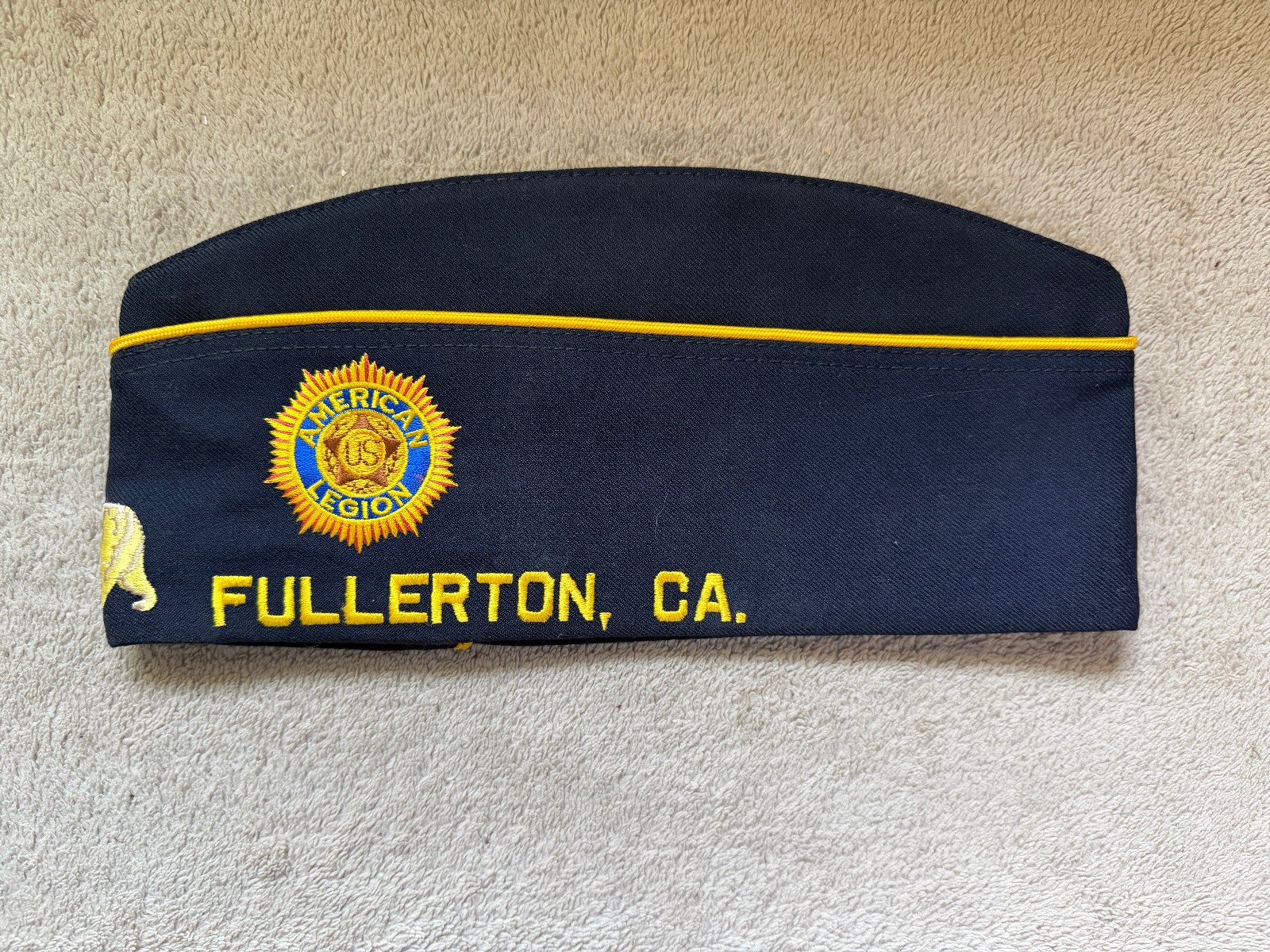 American Legion Cap Fullerton California Post 142 Vintage Wool Hat Size 7