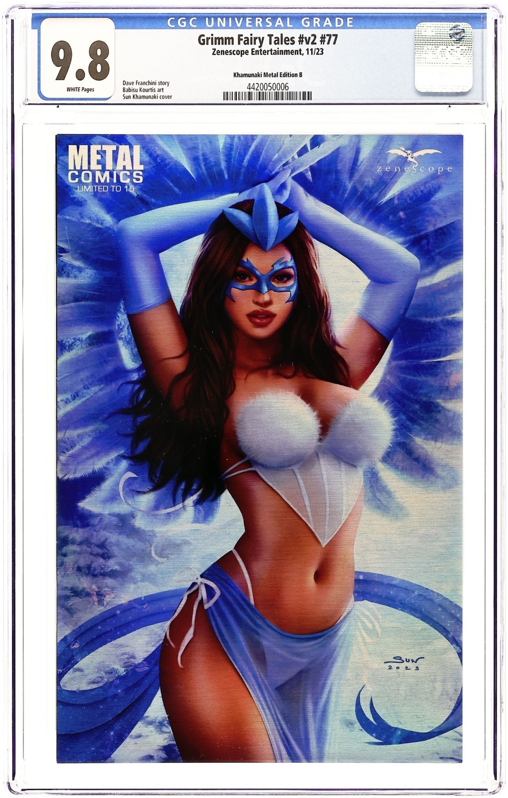 🔥Metal Cover🔥 Grimm Fairy Tales #77 - 2023 - CGC 9.8 - Sun Khamunaki Ltd 15