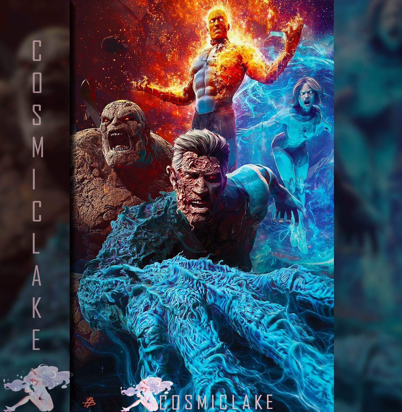 Midnight Fantastic Four #1 Barends Virgin Variant Ltd 1000 Presale 10/7☆ Midnight Fantastic Four #1 Barends Virgin Variant Ltd 1000 Presale 10/7☆