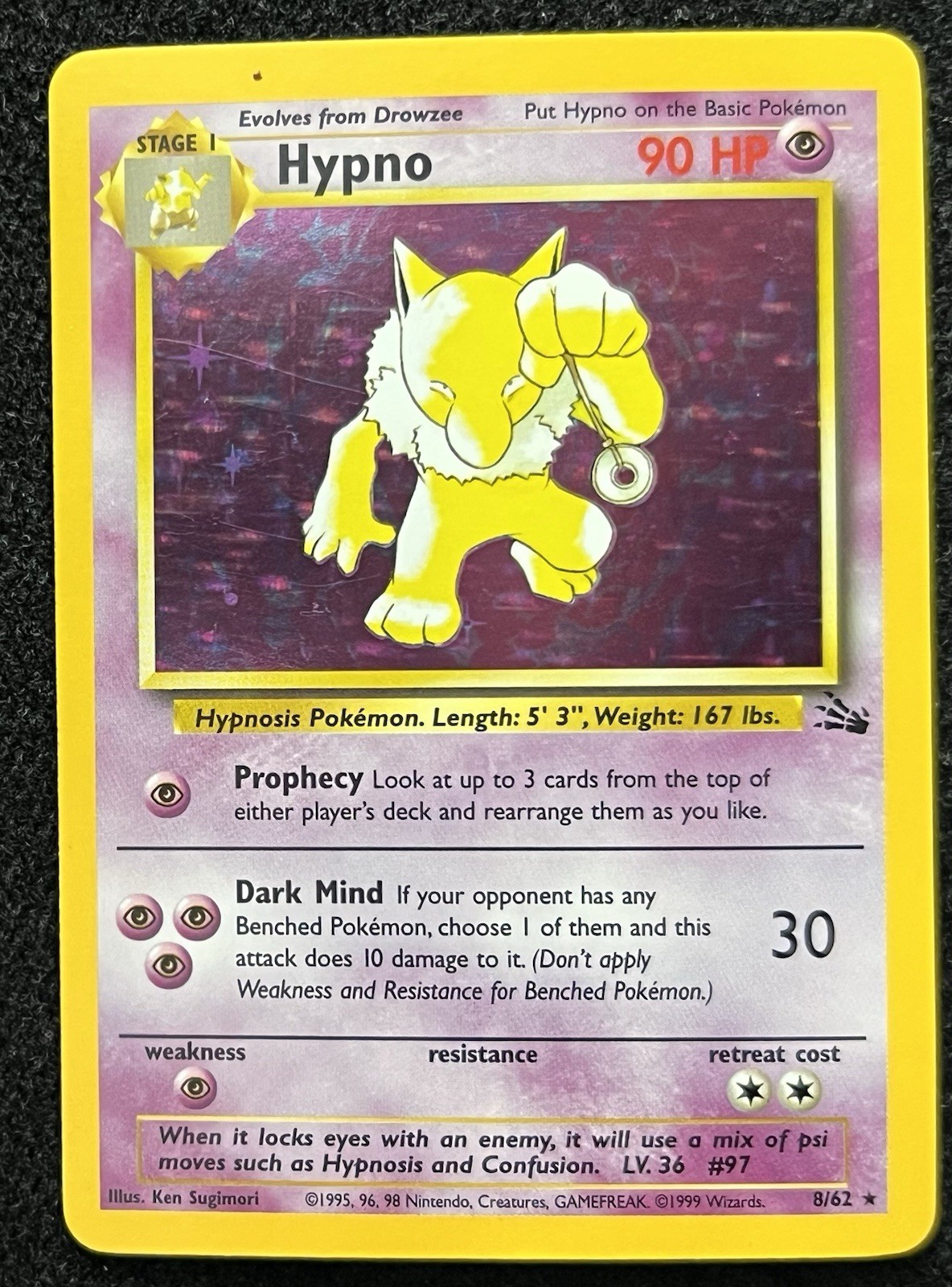(NM) Hypno 8/62 Holo - Pokemon Fossil (NM) Hypno 8/62 Holo - Pokemon Fossil