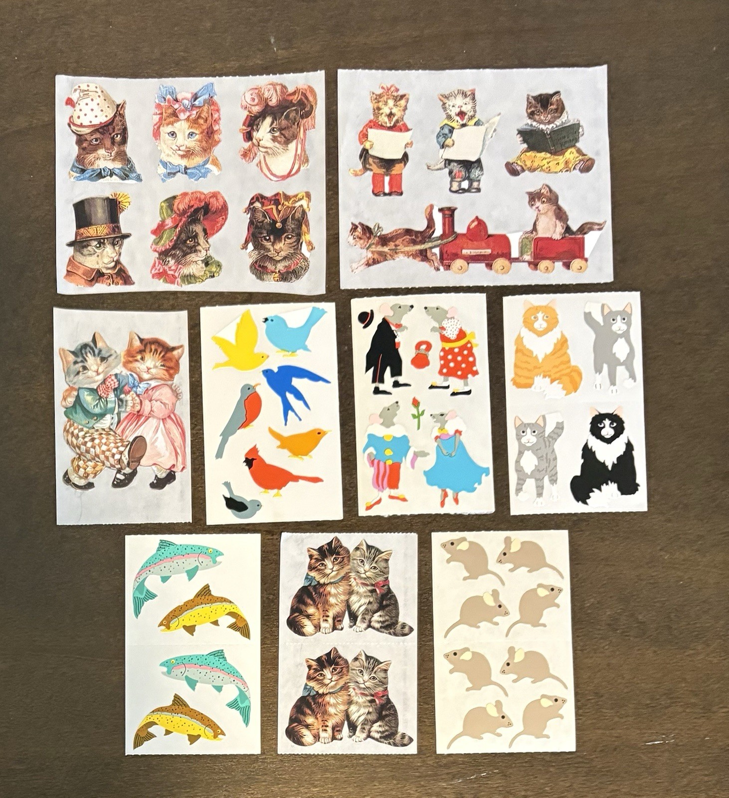 Vintage John Grossman’s Gifted Line Stickers “Cats & Prey” Vintage John Grossman’s Gifted Line Stickers “Cats & Prey”