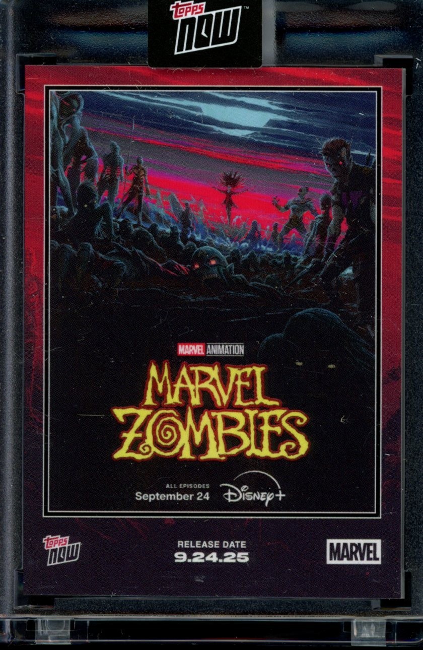 2025 Topps Now Marvel #MZ01 Marvel Zombies Movie Poster Disney Card (Quantity)