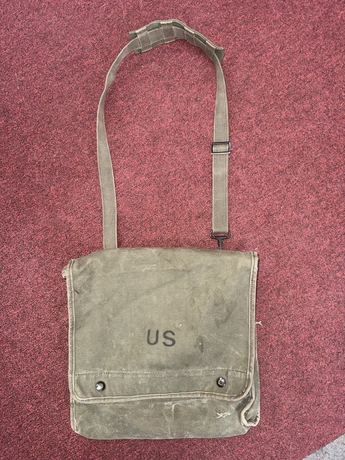 Vintage 1940s WWII US ARMY M1938 Dispatch Map Case (MGjun23) Vintage 1940s WWII US ARMY M1938 Dispatch Map Case (MGjun23)