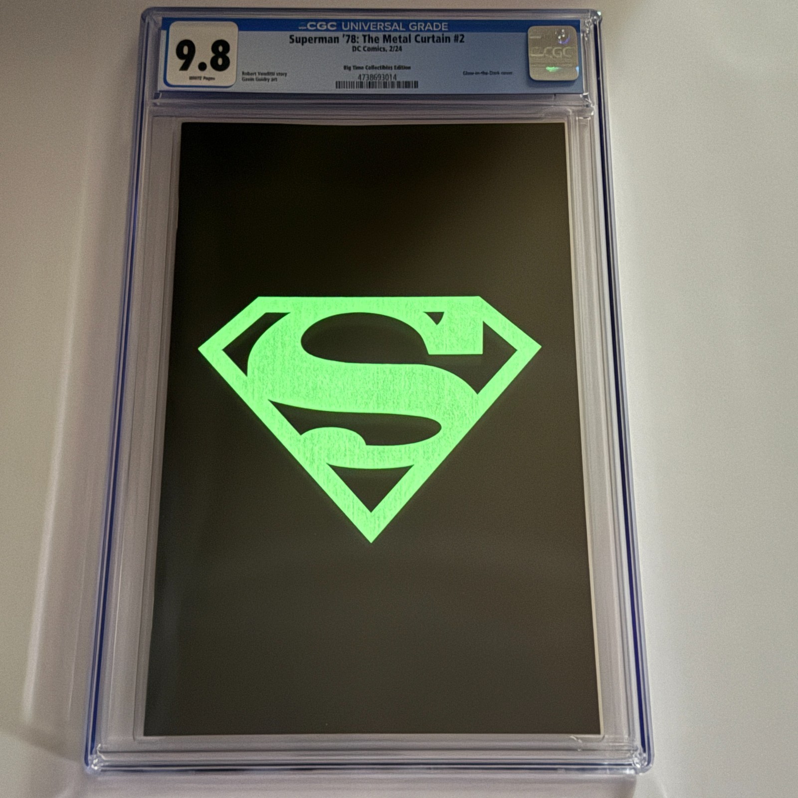 Superman '78 The Metal Curtain #2 CGC 9.8 BTC Glow in the Dark Ltd 1000 GITD Superman '78 The Metal Curtain #2 CGC 9.8 BTC Glow in the Dark Ltd 1000 GITD