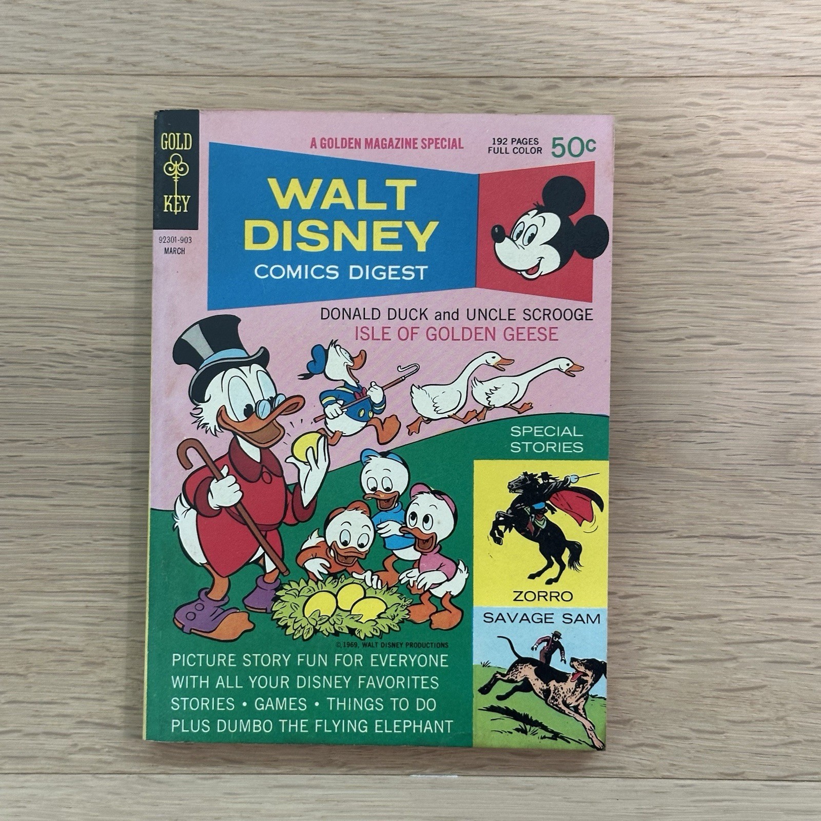 Walt Disney Comics Digest #9 Gold Key Comics 1969 Donald Duck And Uncle Scrooge