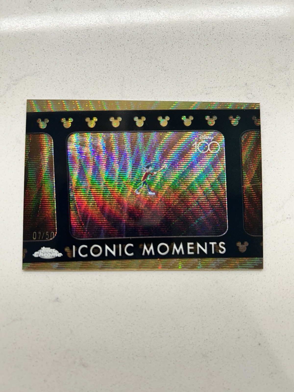 2023 Topps Chrome Disney 100 #IM-23 Walking In The Air Iconic Moments Gold /50 2023 Topps Chrome Disney 100 #IM-23 Walking In The Air Iconic Moments Gold /50