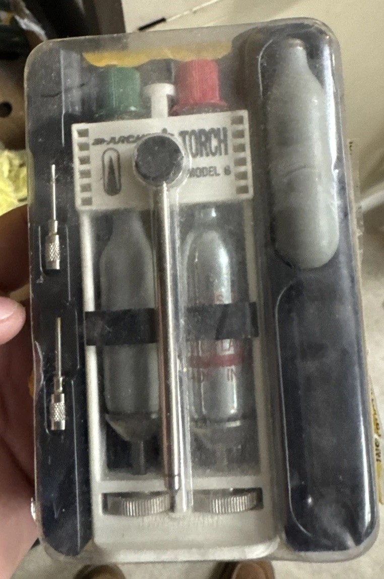 NOS Vintage Archer Radio Shack Miniature Gas Brazing Soldering Torch #64-2165
