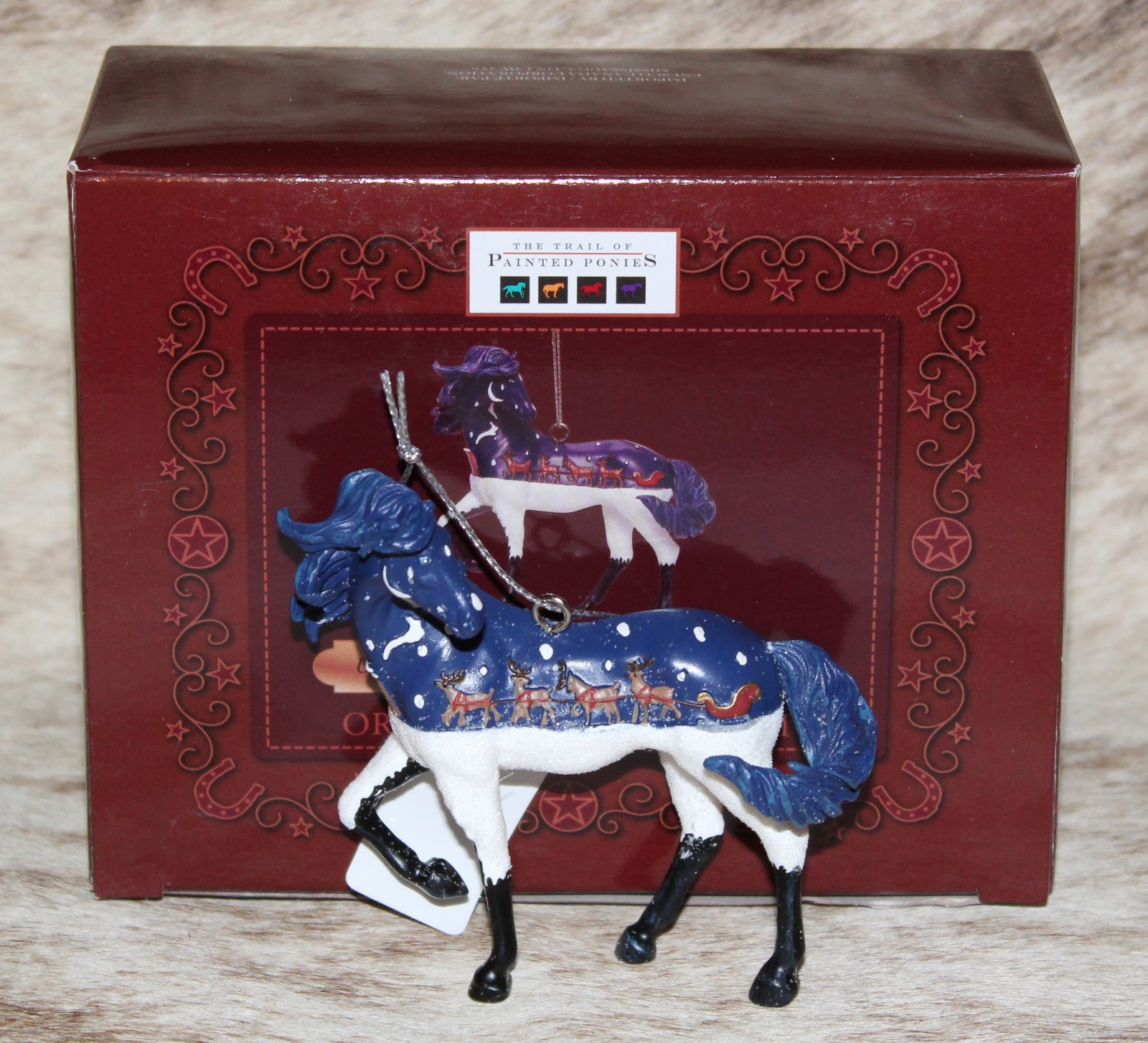 TRAIL OF PAINTED PONIES Up on the Housetop Ornament~2.75"~Holiday 2026~Christmas