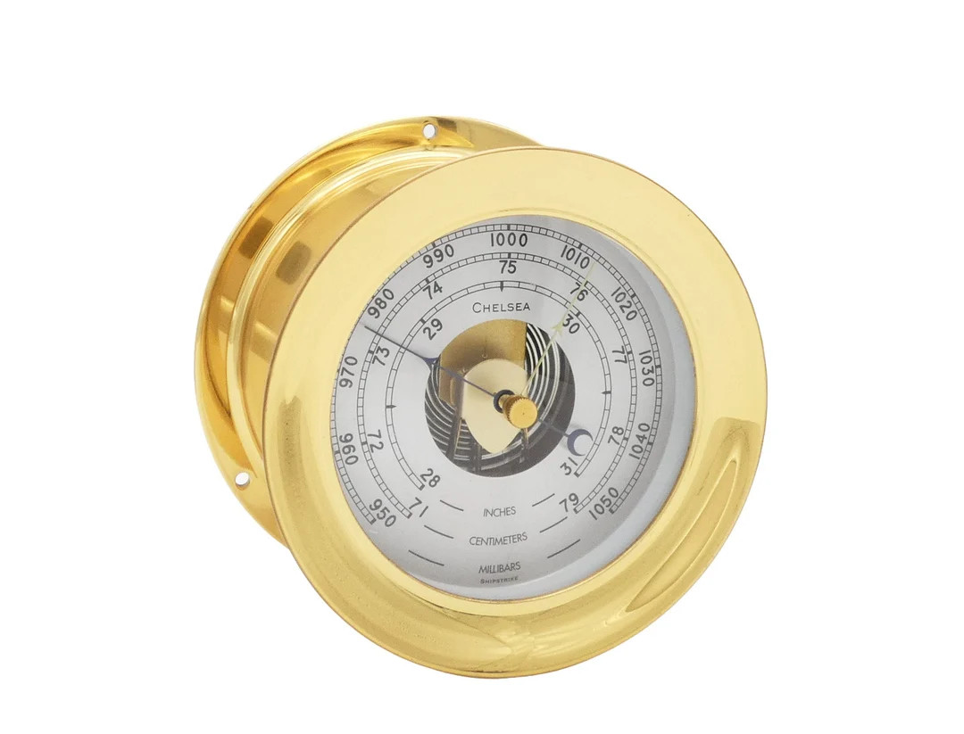 Chelsea 4.5" Shipstrike 40017 Barometer Solid Brass, New in Factory Sealed Box