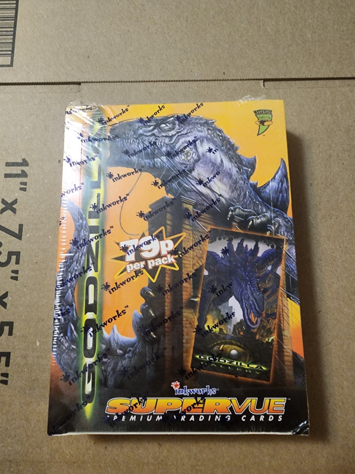 Godzilla Movie Supervue Premium Trading Cards Box 1998 Inkworks Factory Sealed Godzilla Movie Supervue Premium Trading Cards Box 1998 Inkworks Factory Sealed