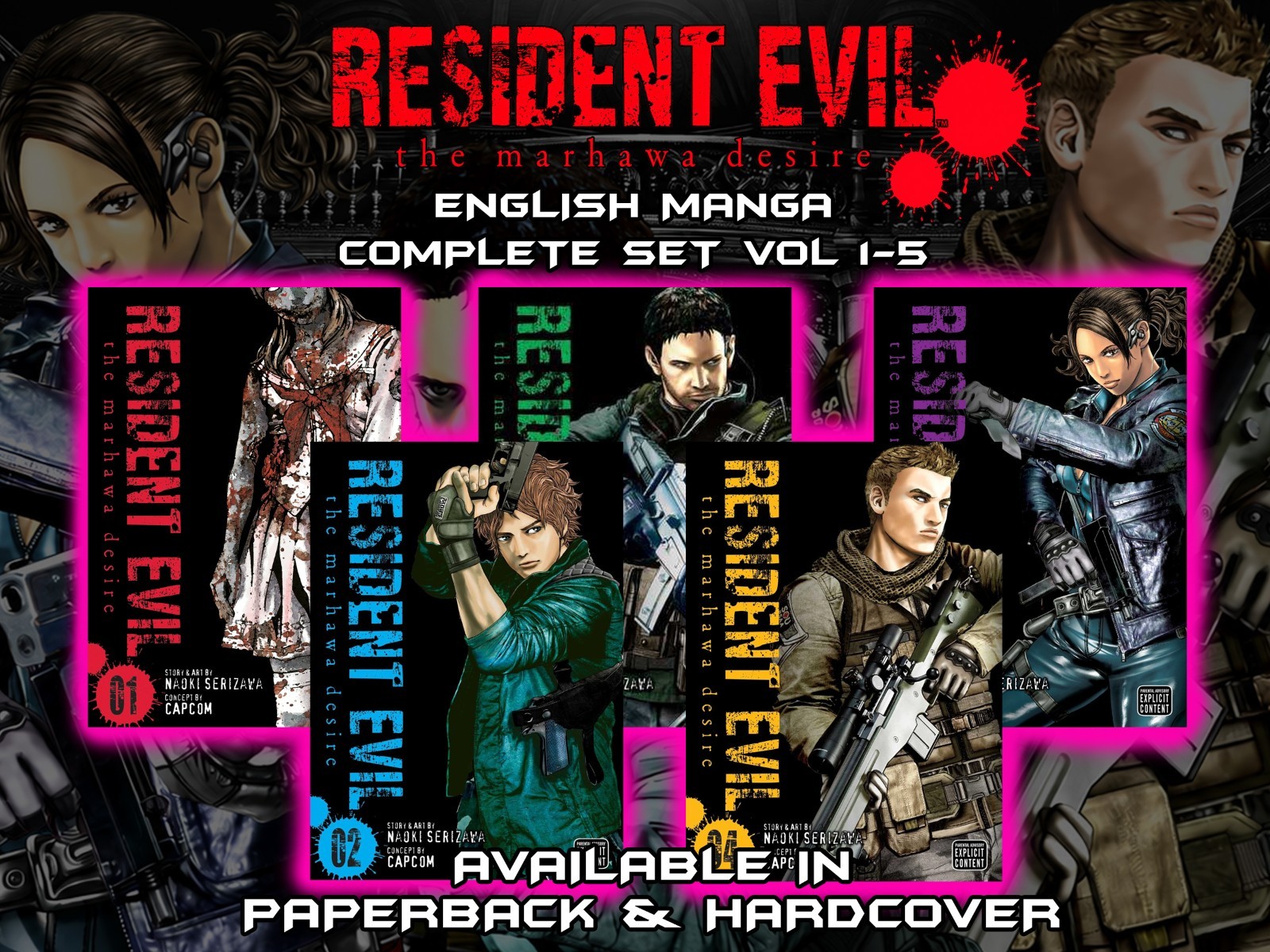 Resident Evil: The Marhawa Desire English Manga Full Set | Paperback/Hardcover Resident Evil: The Marhawa Desire English Manga Full Set | Paperback/Hardcover