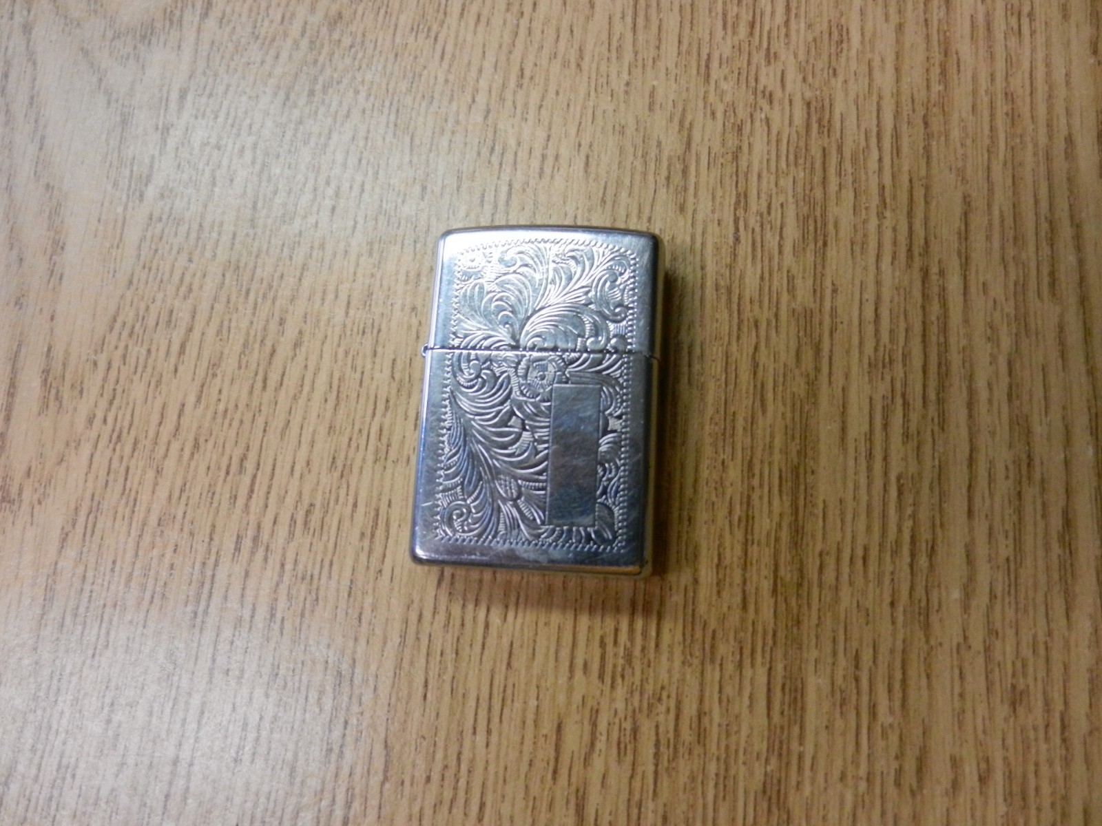 1999 Zippo Floral Silver scroll Lighter Needs Fluid For Operation XV Used