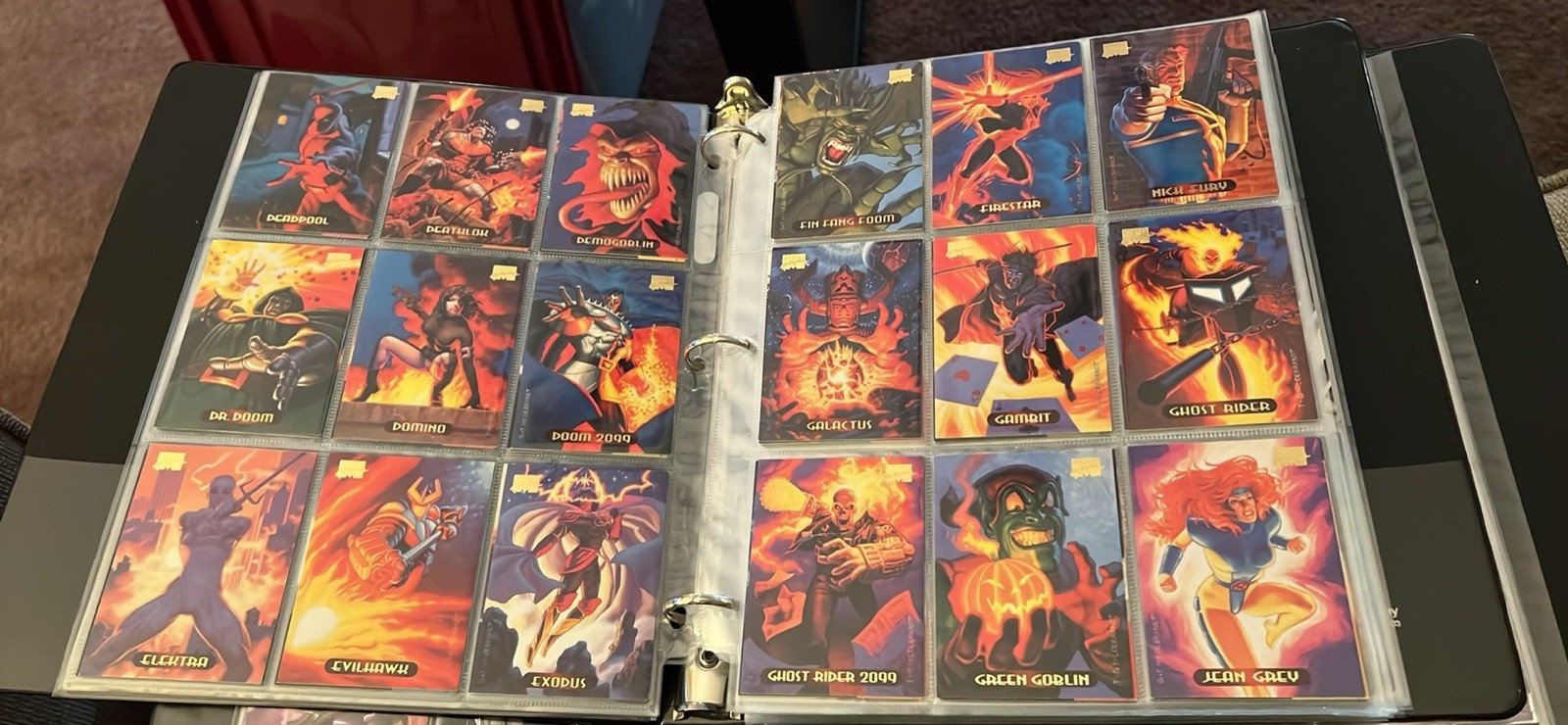 Vintage Marvel Trading Card Lot 90s Fleer Ultra X-men Hulk Spider-Man 26 Pages Vintage Marvel Trading Card Lot 90s Fleer Ultra X-men Hulk Spider-Man 26 Pages
