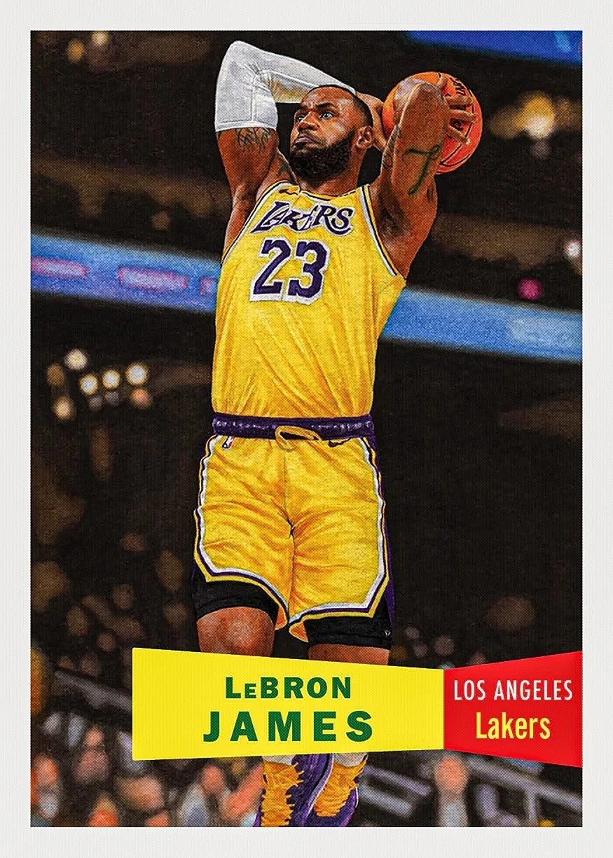 LEBRON JAMES 2025 NBA Topps Living Set Card #1 - Print Run 47755 LA Lakers LEBRON JAMES 2025 NBA Topps Living Set Card #1 - Print Run 47755 LA Lakers