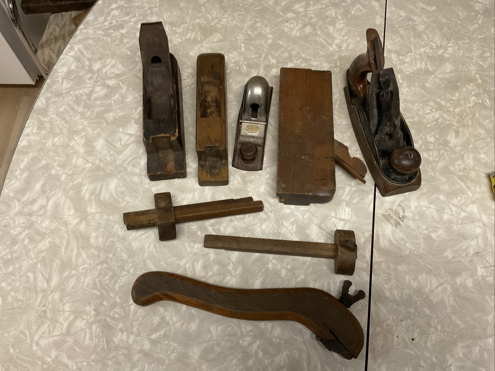 Antique Woodworking Tool Lot Stanley No 35 110 Bucks Bros Planes Marking Gauges Antique Woodworking Tool Lot Stanley No 35 110 Bucks Bros Planes Marking Gauges