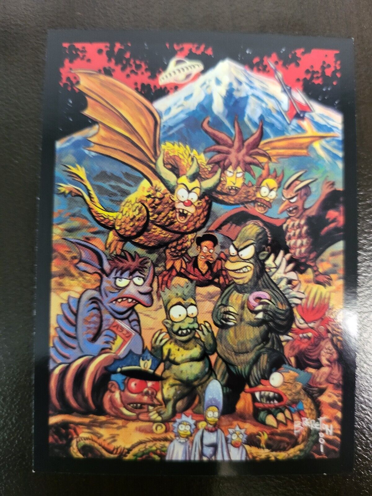 2001 Inkworks The Simpsons Mania Monsters Dan Brereton Gallery card #68