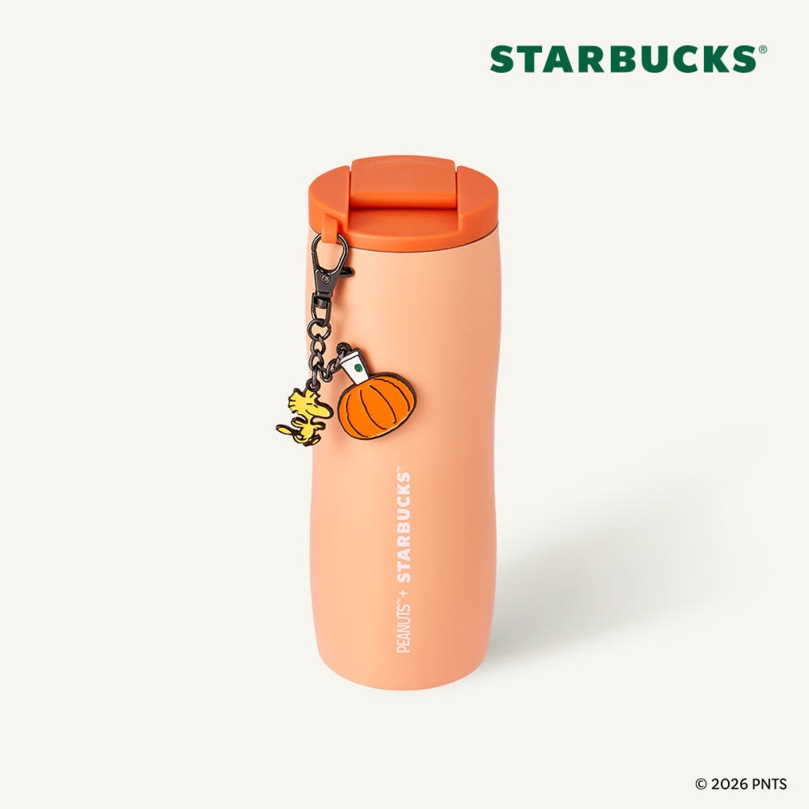 Starbucks Korea x Peanuts 2026 SS Pumpkin Peanuts Flowline Tumbler 473ml Starbucks Korea x Peanuts 2026 SS Pumpkin Peanuts Flowline Tumbler 473ml