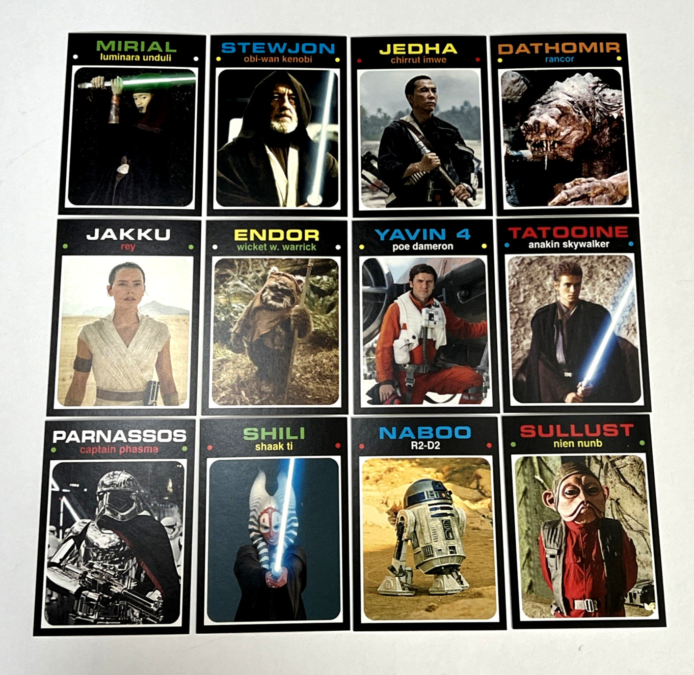 Star Wars 1971 Topps Baseball 2023 Throw Back Thursday 12 Card Set #37-#48 Star Wars 1971 Topps Baseball 2023 Throw Back Thursday 12 Card Set #37-#48