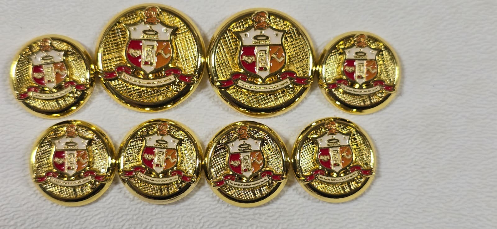KAPPA ALPHA PSI Fraternity Custom Buttons for blazers in Gold color 8 Buttons KAPPA ALPHA PSI Fraternity Custom Buttons for blazers in Gold color 8 Buttons