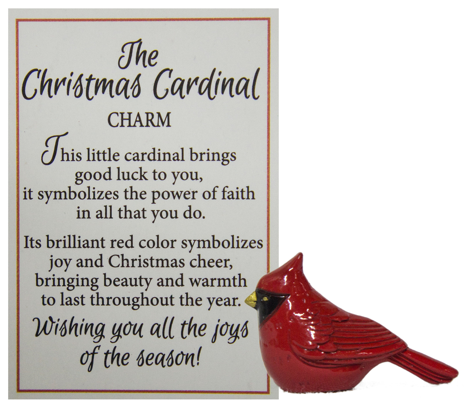 Ganz The Christmas Cardinal Symbol of Faith Charm