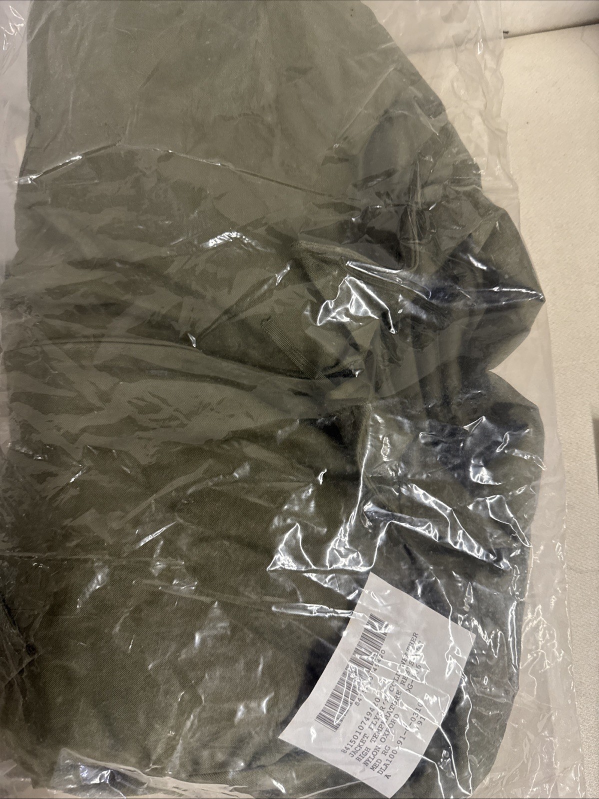 USGI 1991 CVC Cold Weather Jacket Isratex 100% Aramid M-R NOS Military USGI 1991 CVC Cold Weather Jacket Isratex 100% Aramid M-R NOS Military