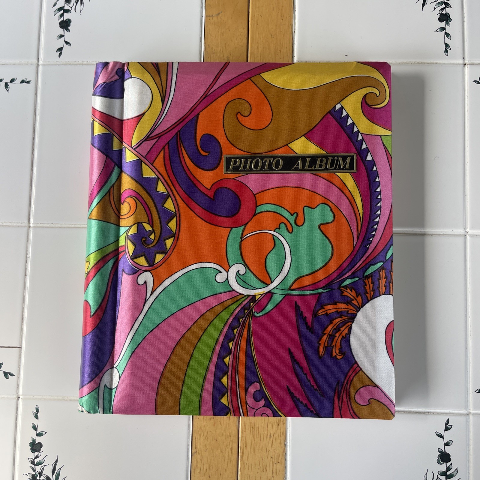 Vintage Photo Album Book Empty Mid Century Psychedelic Retro Made In Japan Vintage Photo Album Book Empty Mid Century Psychedelic Retro Made In Japan