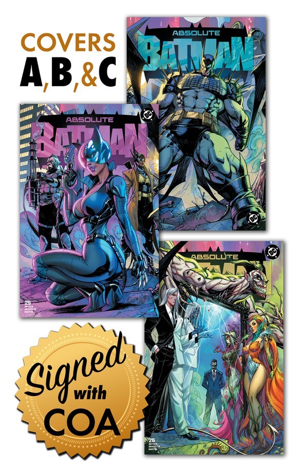 Pre-Sale ABSOLUTE BATMAN 25 Ex. J Scott Campbell LTD to 250 SIGNED SET Sold Out
