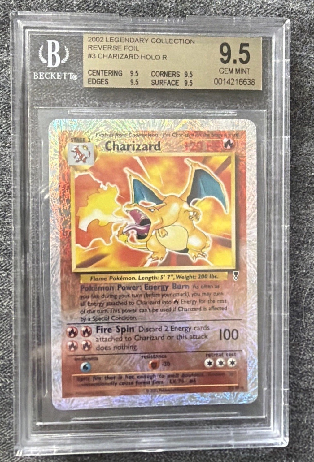 Legendary Collection Charizard Bgs 9.5 Legendary Collection Charizard Bgs 9.5