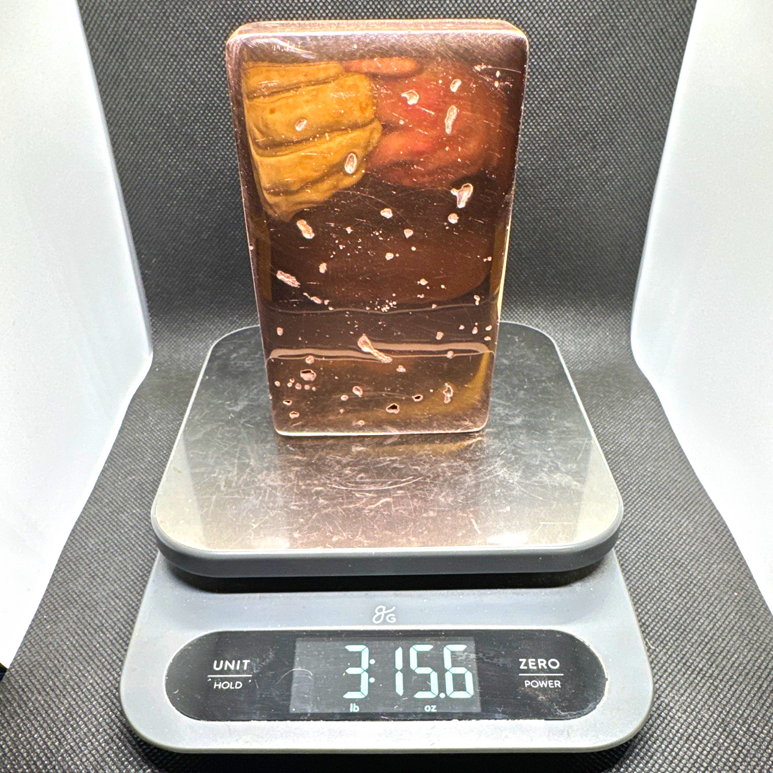 POLISHED COPPER BAR .999 - 3.15 lb Copper ingot POLISHED COPPER BAR .999 - 3.15 lb Copper ingot