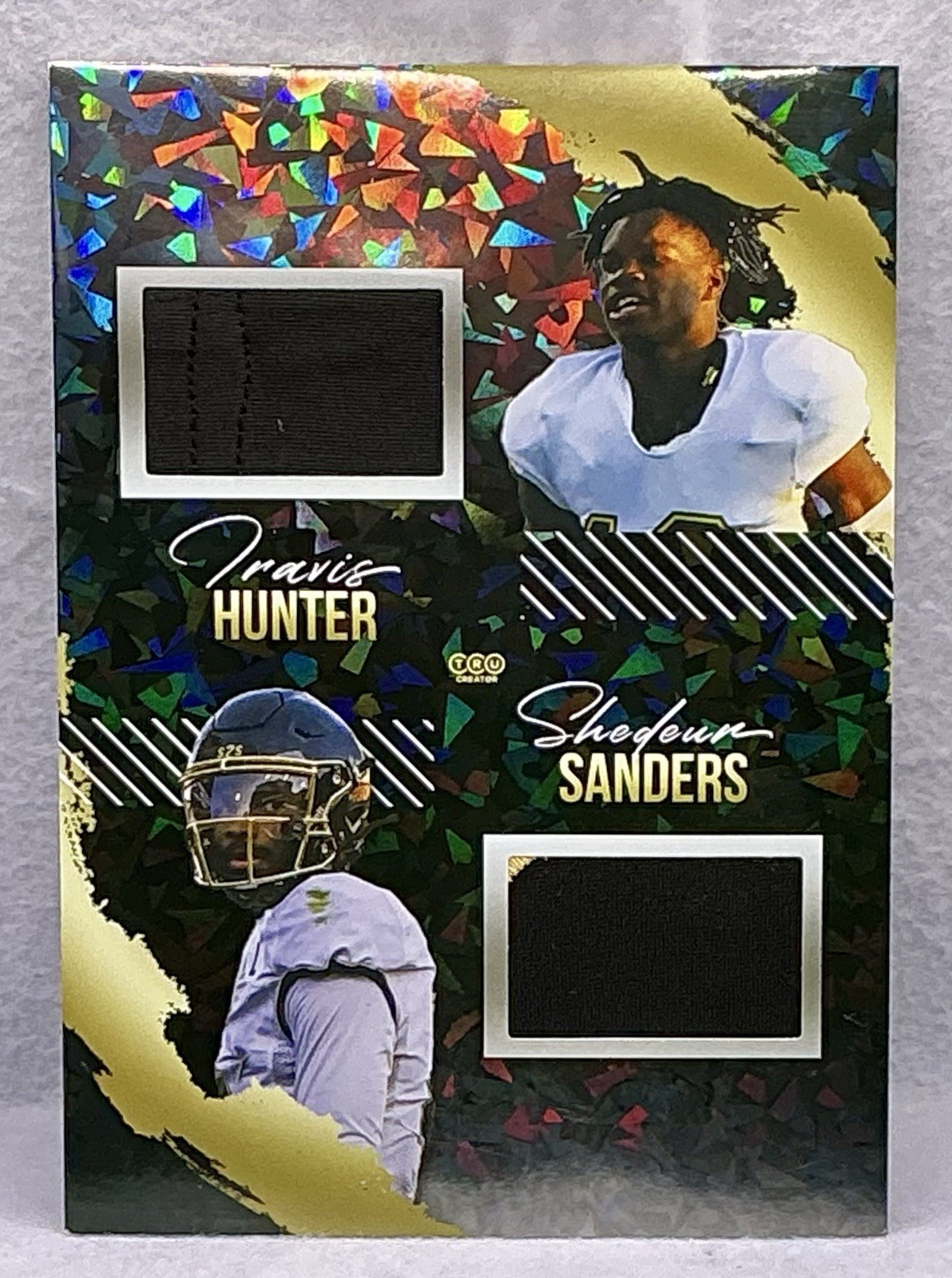 2023 Super Break Tru Creator Shedeur Sanders/Travis Hunter Dual Memorabilia 5X7 2023 Super Break Tru Creator Shedeur Sanders/Travis Hunter Dual Memorabilia 5X7