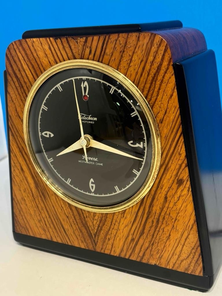 Ex Vintage 1935 Revere R-534 Park Ave ZEBRA Wood Westminster Chime Overhauled Ex Vintage 1935 Revere R-534 Park Ave ZEBRA Wood Westminster Chime Overhauled